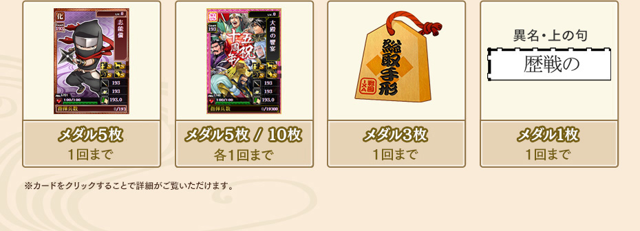 15周年記念メダルを集め祝いの品を目指せ！