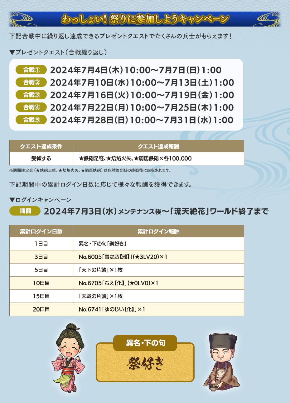 わっしょい！祭りに参加しようキャンペーン
